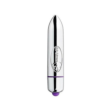 Rocks Off RO-80mm Chrome & Purple Bullet Vibrator